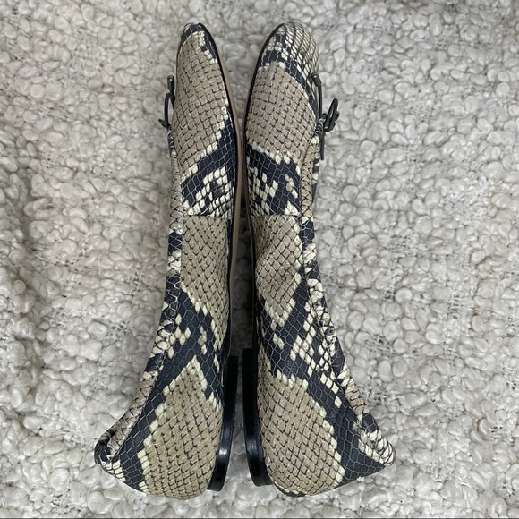 SAM Edelman Snakeskin Leather Ballet Flats size 6.5 - Picture 7 of 7